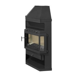 Holzofen LINAM ECKE 10,8 kW Kaminofen für Ecke +A
