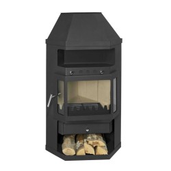 Holzofen LINAM ECKE 10,8 kW Kaminofen für Ecke +A
