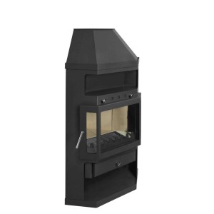 Holzofen LINAM ECKE 10,8 kW Kaminofen für Ecke +A