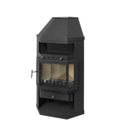 Holzofen LINAM ECKE 10,8 kW Kaminofen für Ecke +A