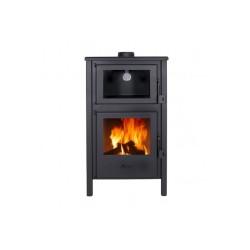 Holzofen mit Backofen QUARTZ 12,4 kW Kaminofen +A