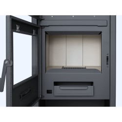 Holzofen mit Backofen QUARTZ 12,4 kW Kaminofen +A