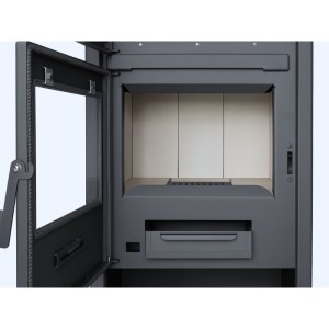 Holzofen mit Backofen QUARTZ 12,4 kW Kaminofen +A