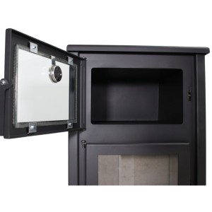 Holzofen mit Backofen QUARTZ 12,4 kW Kaminofen +A