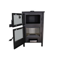 Holzofen mit Backofen QUARTZ 12,4 kW Kaminofen +A
