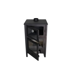Holzofen mit Backofen QUARTZ 12,4 kW Kaminofen +A