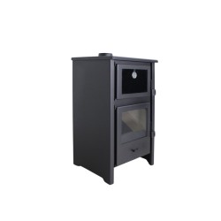 Holzofen mit Backofen QUARTZ 12,4 kW Kaminofen +A