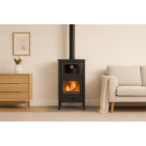 Holzofen mit Backofen QUARTZ 12,4 kW Kaminofen +A