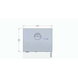 Holzofen mit Backofen Edelstahl ASTON 13,1 kW Kaminofen +A