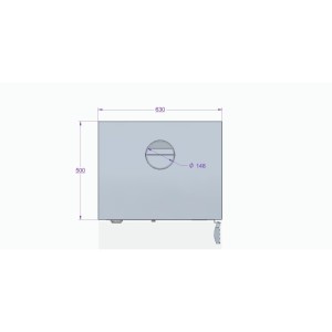 Holzofen mit Backofen Edelstahl ASTON 13,1 kW Kaminofen +A