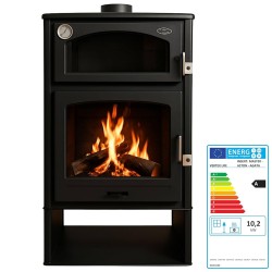 Estufa de Leña con Horno Acero Inox ASTON 13,1 kW