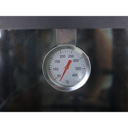 Holzofen mit Backofen Edelstahl LUX 12,28 kW Kaminofen +A
