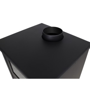 Estufa de Leña con Horno Acero Inox LUX 12,28 kW