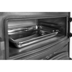 Holzofen aus Gusseisen mit Backofen ANTARES IRON BACKOFEN 24 kW Kaminofen +A