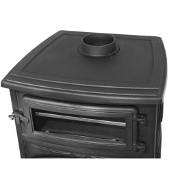 Holzofen aus Gusseisen mit Backofen ANTARES IRON BACKOFEN 24 kW Kaminofen +A