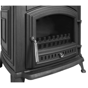 Holzofen aus Gusseisen mit Backofen ANTARES IRON BACKOFEN 24 kW Kaminofen +A