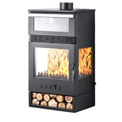 Belüfteter Holzofen mit Backofen TAKASHI BELÜFTETE VISION OFEN 15 kW