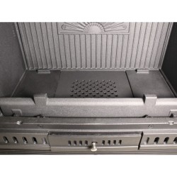 Einbau-Holzofen mit Belüftung INSERT AURORA ECO IRON 70 BELÜFTET 13,3 kW Kaminofen +A
