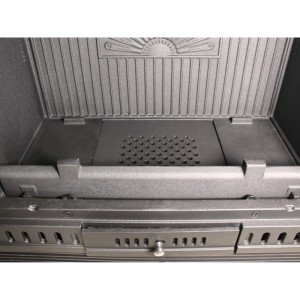 Einbau-Holzofen mit Belüftung INSERT AURORA ECO IRON 70 BELÜFTET 13,3 kW Kaminofen +A