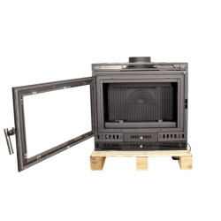 Einbau-Holzofen mit Belüftung INSERT AURORA ECO IRON 70 BELÜFTET 13,3 kW Kaminofen +A