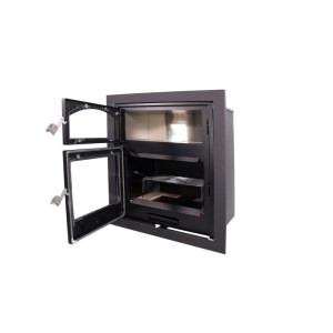 Einbau-Holzofen mit Backofen ASTON BACKOFEN 13,1 kW Kaminofen +A