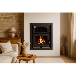 Einbau-Holzofen mit Backofen ASTON BACKOFEN 13,1 kW Kaminofen +A