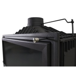 Holzofen für den Wohnbereich EIDER HOGAR 90 Tunnel 2 Seiten 16,2 kW Kaminofen +A