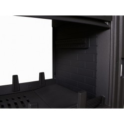 Holzofen für den Wohnbereich EIDER HOGAR 90 Tunnel 2 Seiten 16,2 kW Kaminofen +A