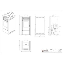 Estufa de Pellet AURUM 10 kW Blanca