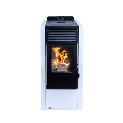 Estufa de Pellet AURUM 10 kW Blanca