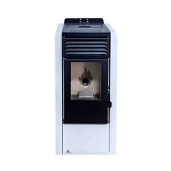 Estufa de Pellet AURUM 10 kW Blanca