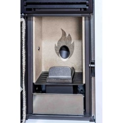 Pelletofen AURUM 10 kW Weiß Pelletheizung A+