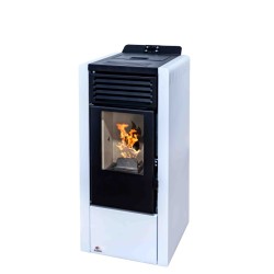 Estufa de Pellet AURUM 10 kW Blanca