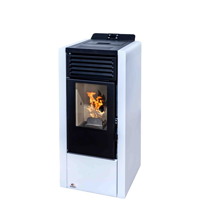 Estufa de Pellet AURUM 10 kW Blanca Estufa de Pellet AURUM 10 kW Blanca
