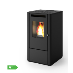 Estufa de Pellet THELMA 9,5 kW Negra