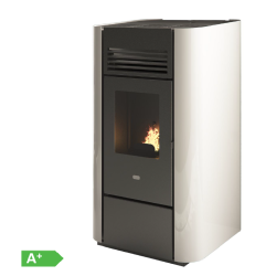 Estufa de Pellet DELIA 9,5 kW Blanca
