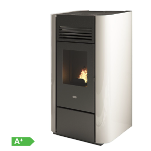 Estufa de Pellet DELIA 9,5 kW Blanca