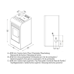Estufa de Pellet GIADA 9,5 kW