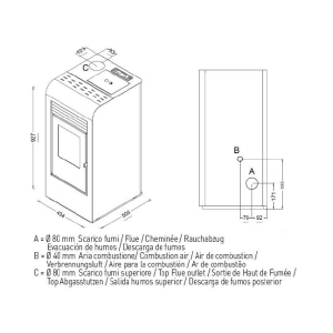 Estufa de Pellet GIADA 9,5 kW
