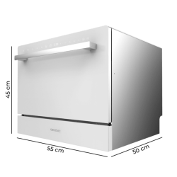 Mini Lavavajillas Cecotec Bolero Aguazero 2400 White Glass Compacto