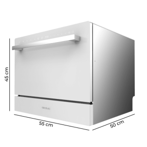 Mini Lavavajillas Cecotec Bolero Aguazero 2400 White Glass Compacto