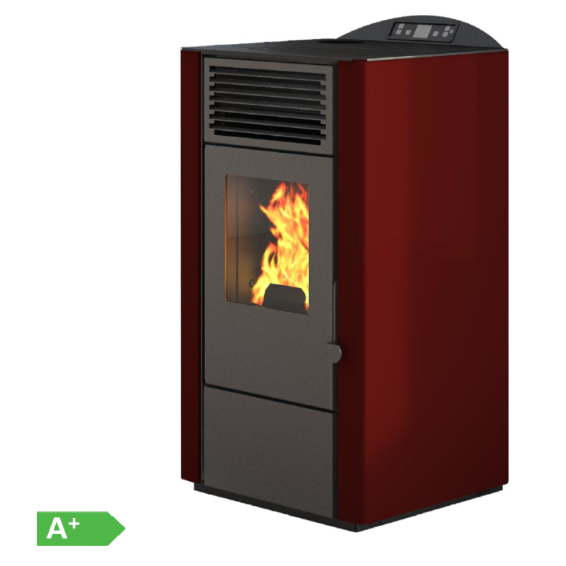 Pelletofen LORY 9,5 kW Bordeaux