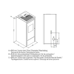 Estufa de Pellet CINZIA 11 kW
