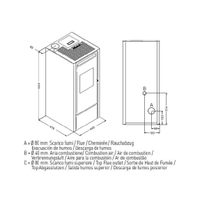 Estufa de Pellet CINZIA 11 kW