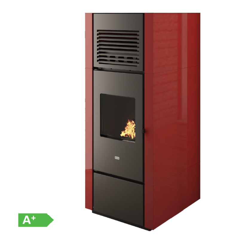 Pelletofen mit doppelter Kanalisierung NIA 15,4 kW