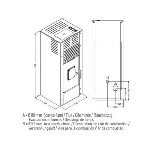 Wärmeerzeuger ALDO 15,4 kW Punto Fuoco