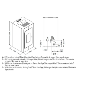 Pellet-Wasserofen LUISA 12,5 kW