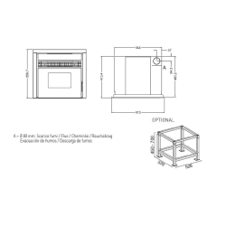 Einbau-Pelletofen PREZZEMOLO 7,3 kW