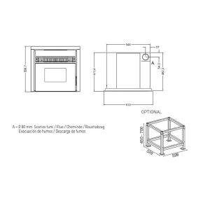 Einbau-Pelletofen PREZZEMOLO 7,3 kW