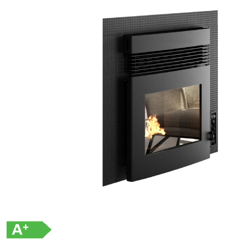 Estufa de Pellet Insertable Canalizada ALESSIO 9,5 kW